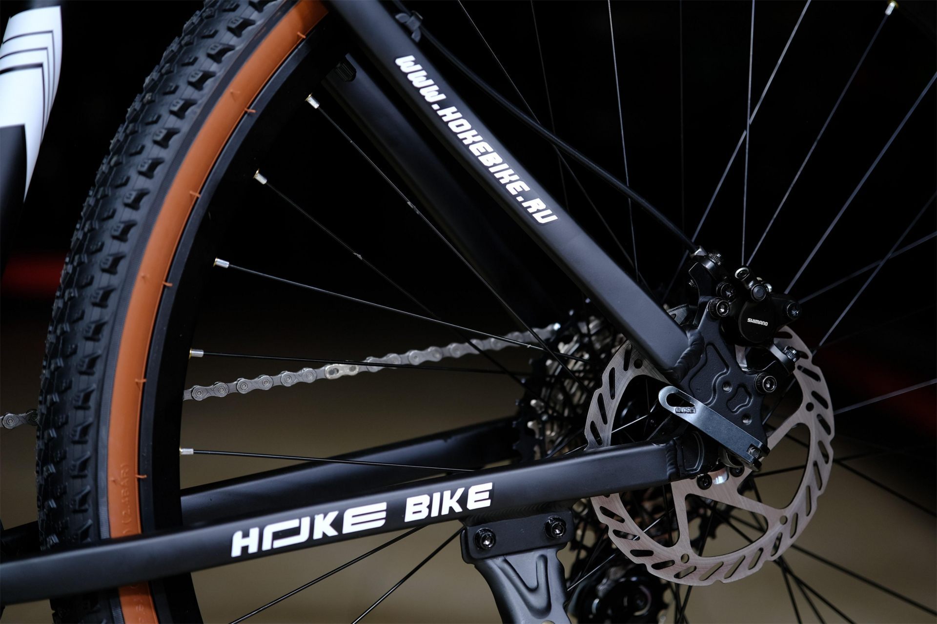 Тормоз Shimano MT200 гидравлический HOKE 6 Way Deore 29 HD матовый чёрный 17